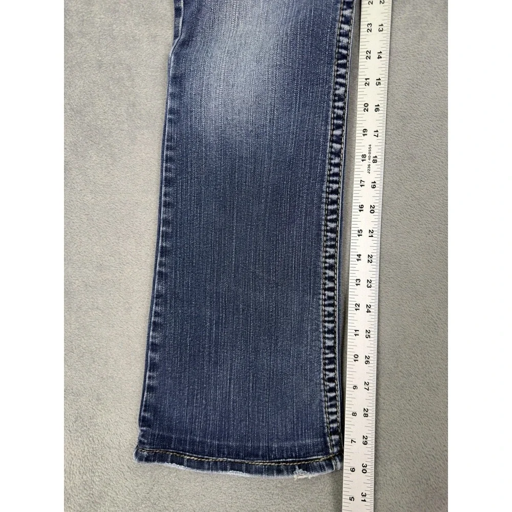 Silver Jeans Womens 28 Blue Medium Wash Denim Suki Low‎ Rise Bootcut Stretch